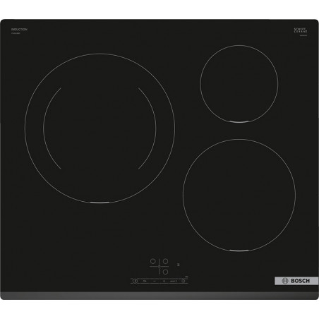 Placa Inducción - Bosch PID651FC1E, 3 Zonas, 60 cm, Negro, Biselado